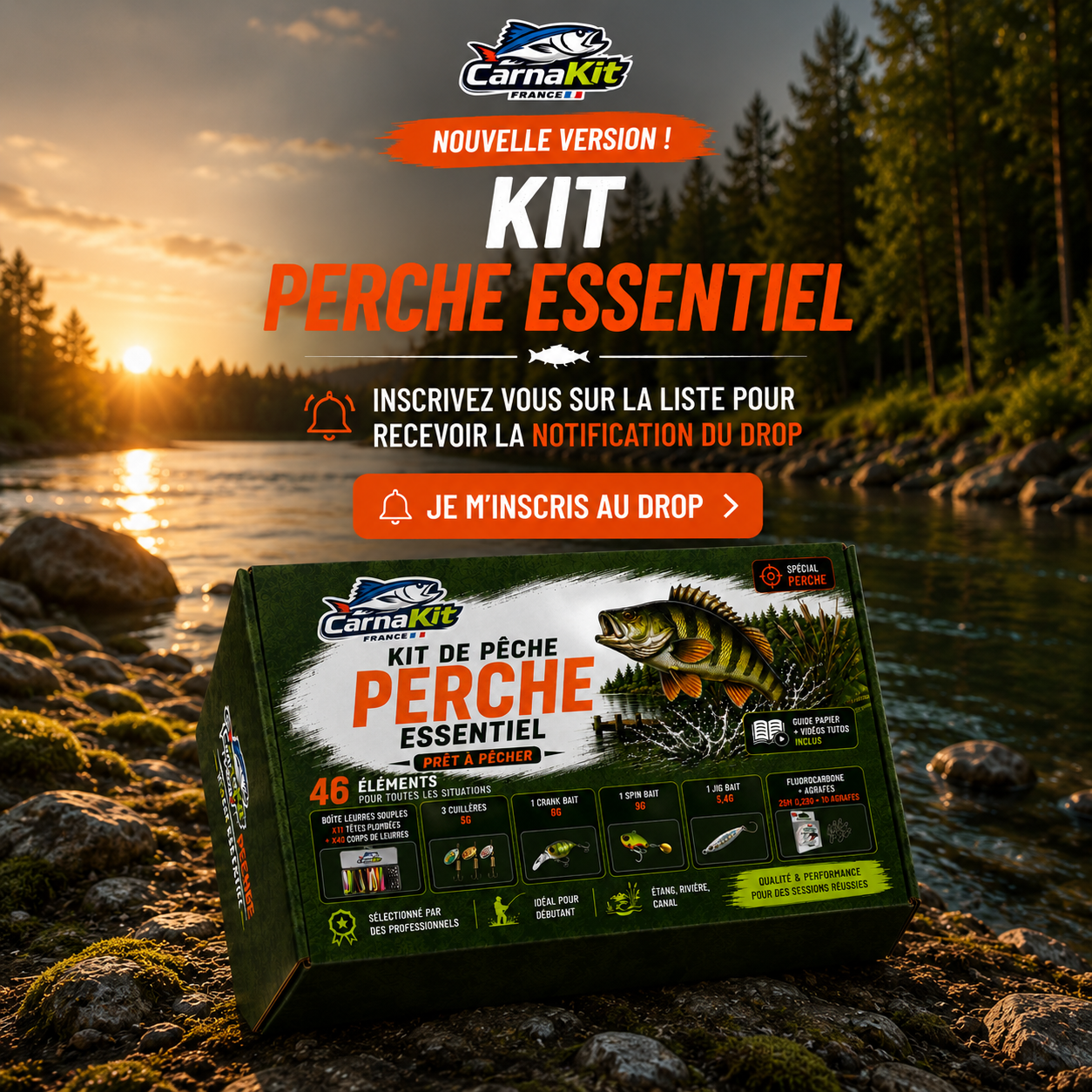 Découvrir les kits de pêche CarnaKit pour les carnassiers