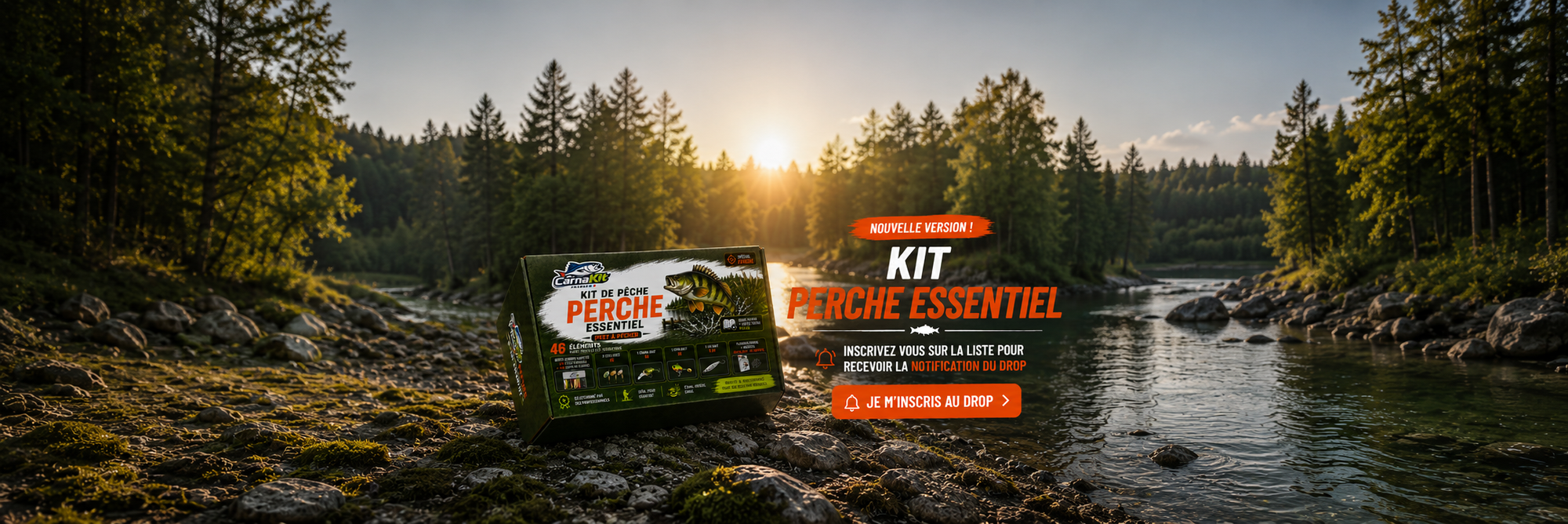 Kit de pêche prêt à pêcher pour la perche.